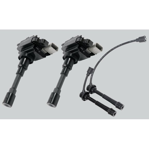 2X Ignition Coil + Spark plug wire for Suzuki Esteem Liana 33400-65G00 UF280