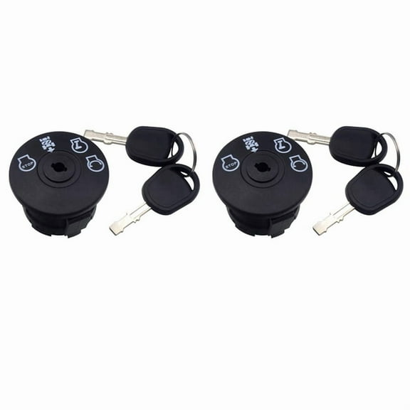 2X Ignition Switch 4 Position with Key for Riding Lawn Mower Tractor 193350 532193350
