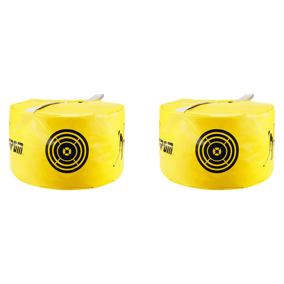 2X Impact Power Smash Bag Golf Swing Training Package Hitting Bag Swing Training Aids Waterproof,2 x golf swing bag,Yellow