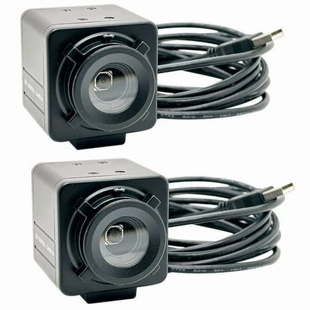 2X Industrial 4K USB Webcam PC Laptops Video 8MP Autofocus USB Camera IMX179 Sensor OTG UVC Plug & Play,Black
