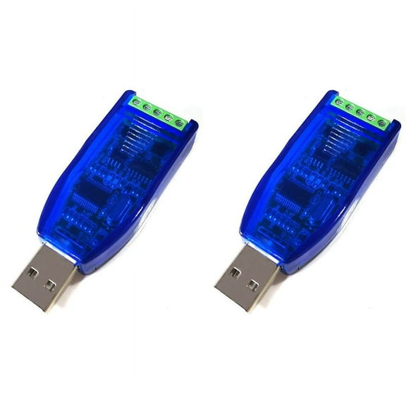 2X Industrial USB to RS485 RS232 Converter Upgrade Protection RS485 Converter Compatibility V2.0 Standard -485,2 x USB To RS485 RS232 Converter,blue