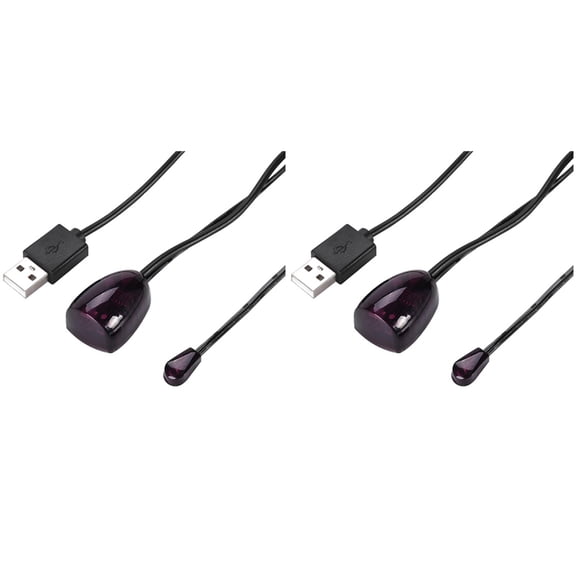 2X Infrared IR Remote Extender Repeater Receiver USB Adapter Transmitter Applies to Remote Control Devices 5m