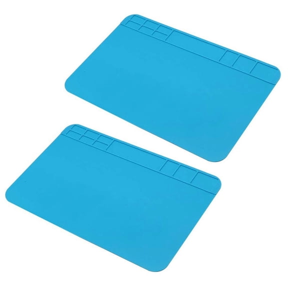 2X Insulation Silicone Soldering Repair Mat Heat Resistant Work Pad For Mobile Phone PCB BGA Soldering Iron Repair Pad