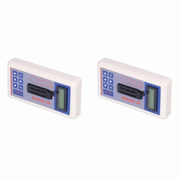 2X Integrated Circuit Tester, IC Transistor Capacitor Tester, Diode Checker Detector, with 5V 3.3V AUTO Mode,B
