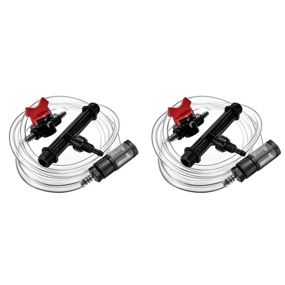 2X Irrigation Venturi Fertilizing Injector Kit - 3/4 Inch Mixer Injectors for Agriculture Water Drip Irrigation Tube.