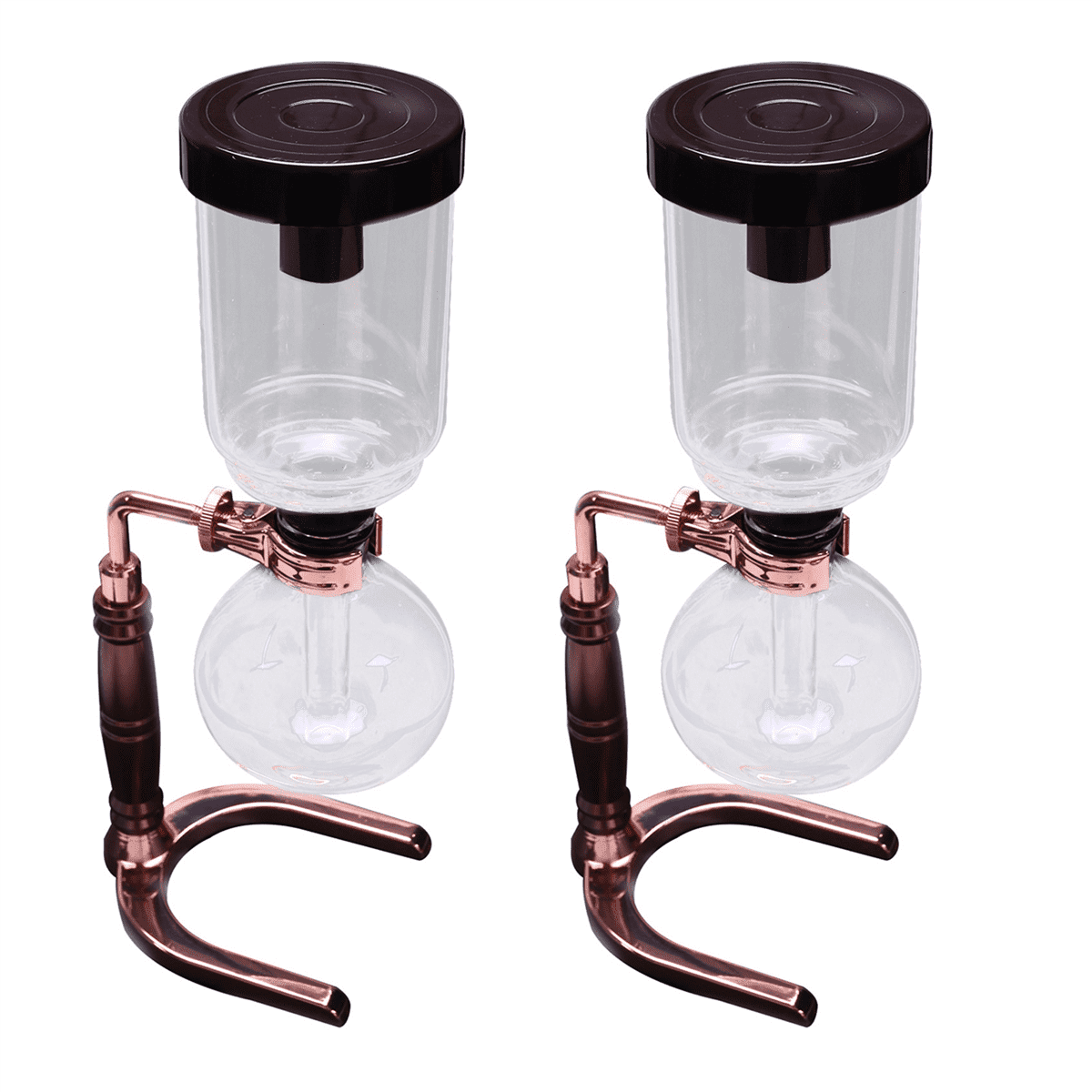 2X Japanese Style Siphon Coffee Maker Tea Siphon Pot Vacuum Coffeemaker Glass Type Coffee Machine Filter 3Cups Walmart