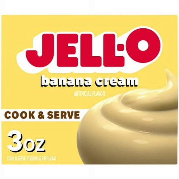 2X - Jell-O Cook & Serve Banana Cream Pudding & Pie Filling Mix