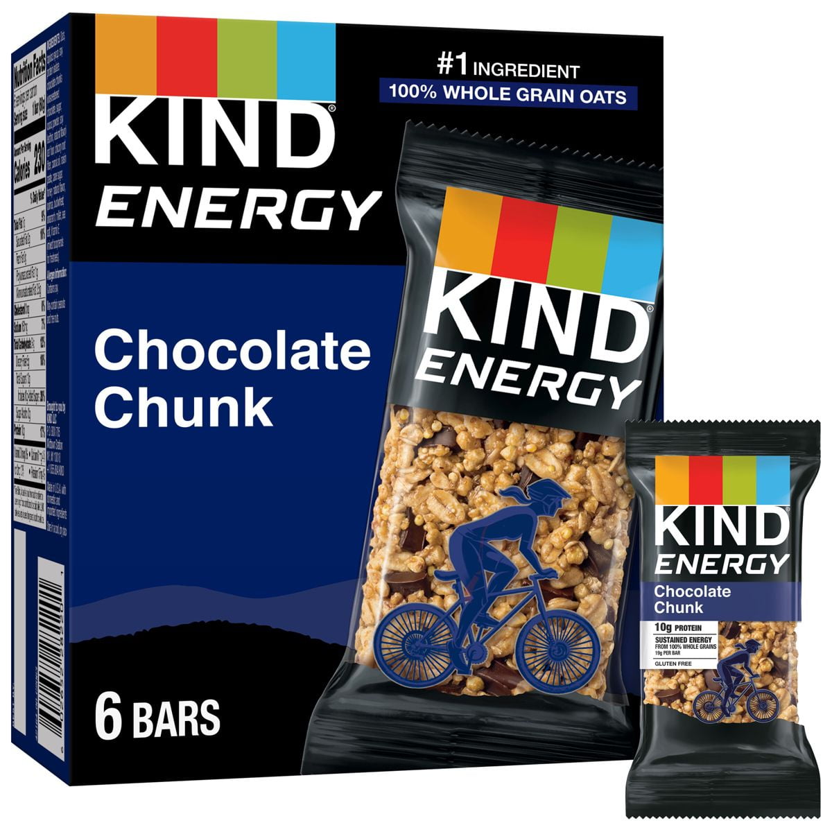 2X - KIND Energy Bar Chocolate Chunk - 12.6oz/6ct