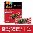 thumbnail image 1 of 2X-KIND Minis Gluten Free Dark Chocolate Cherry Cashew Healthy Snack Bars - 0.7 oz - 10 ct, 1 of 5