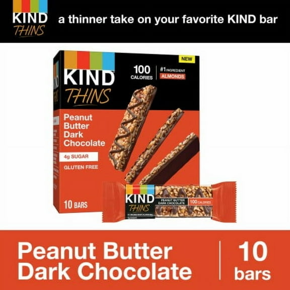 2X - KIND Thins Peanut Butter Dark Chocolate Nut Bars
