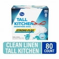 thumbnail image 1 of 2X - KR Clean Linen Scent Strong-Flex Tall Kitchen 13 Gallon Drawstring Bags, 1 of 1