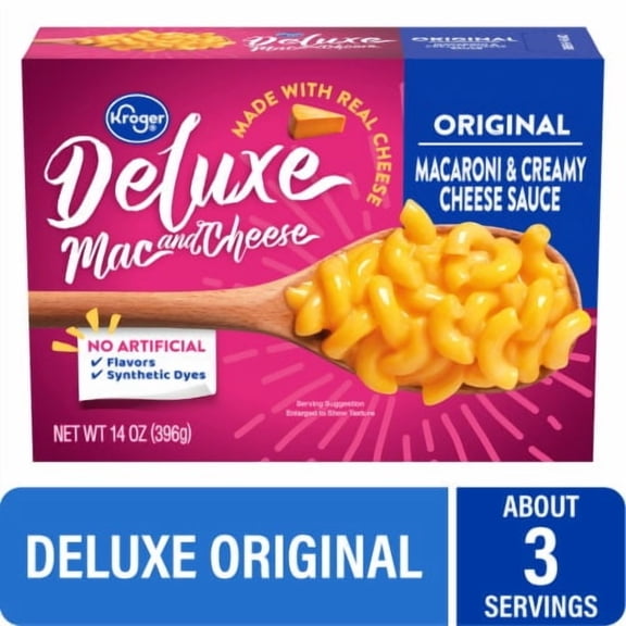 KR Deluxe Original Macaroni and Cheese 14 oz - Pack of 2