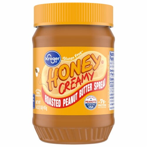 2X - KR Honey Peanut Butter Spread Creamy-16 oz
