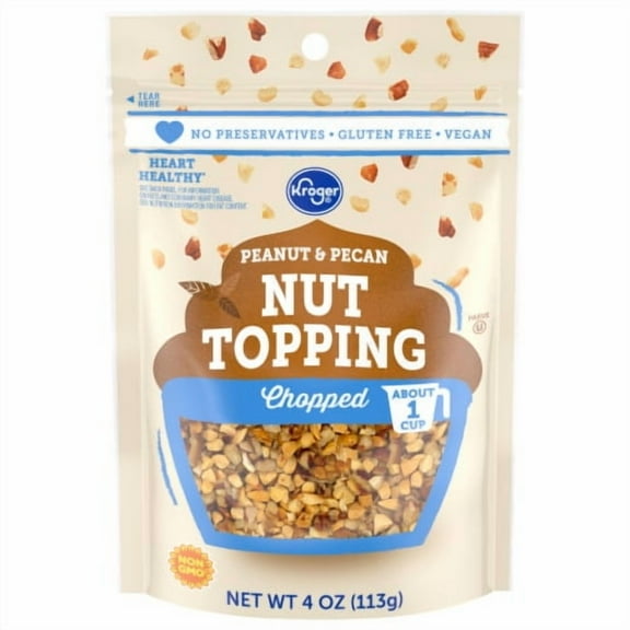 2X - KR Peanut and Pecan Chopped Nut Topping