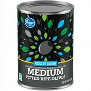 2X-KR Reduced Sodium Medium Pitted Ripe Olives - 6 oz