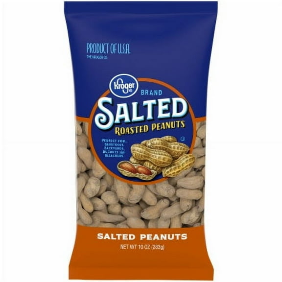 2X-KR Salted In-Shell Peanuts - 10 oz