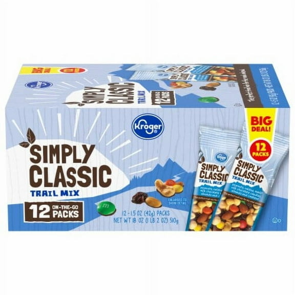 KR Simply Classic Trail Mix On-The-Go Packs 12 ct / 1.5 oz - Pack of 2