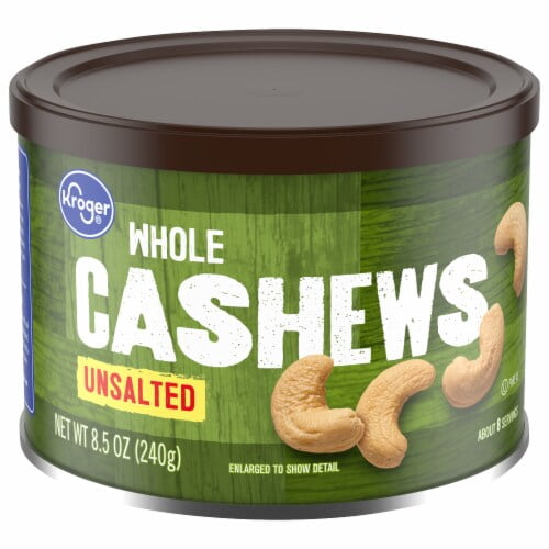 2X - KR Unsalted Whole Cashews 8.5 oz