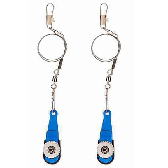 2X Kayak Fishing Downrigger Outrigger Trolling Release Clip Adjustable Tension Release Clip 5.5 X 1.7 X 2.6Cm Blue