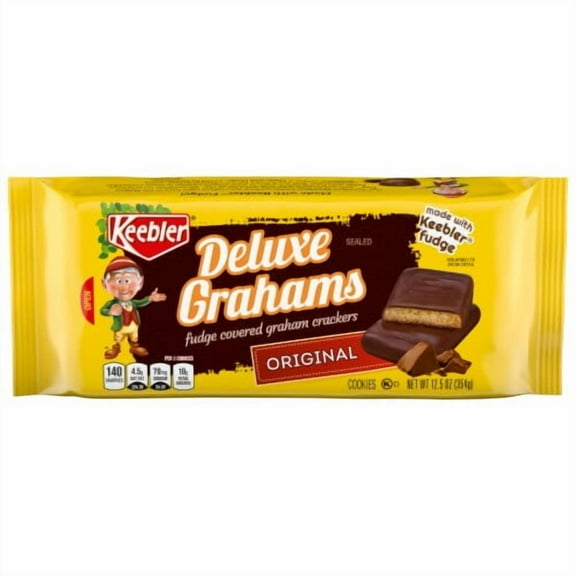Keebler Fudge Grahams Fudge Covered Graham Crackers 12.5 oz - Pack of 2
