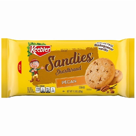 2X-Keebler Sandies Pecan Shortbread Cookies - 11.3 oz