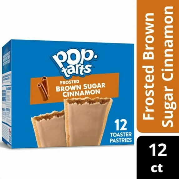 2X - Kellogg's Pop-Tarts Frosted Brown Sugar Cinnamon Toaster Pastries-12 ct