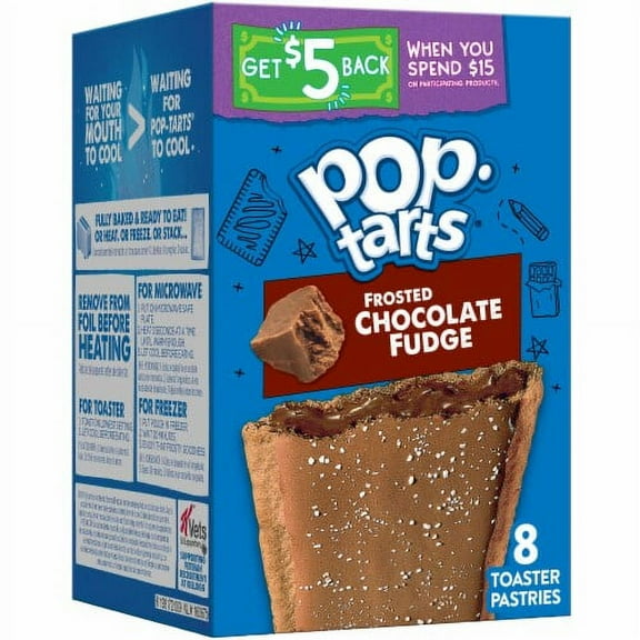 2X - Kellogg's Pop-Tarts Frosted Chocolate Fudge Toaster Pastries-8 ct