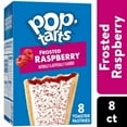 thumbnail image 1 of 2X - Kellogg's Pop-Tarts Frosted Raspberry Toaster Pastries, 1 of 5