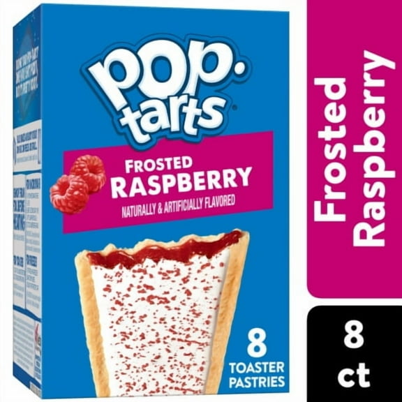2X - Kellogg's Pop-Tarts Frosted Raspberry Toaster Pastries