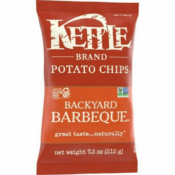 2X - Kettle Brand Backyard Barbeque Kettle Potato Chips-7.5 oz
