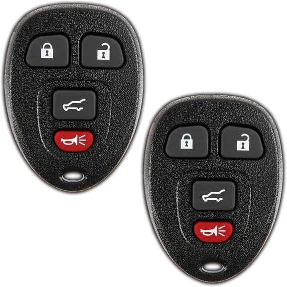 2X Key Fob Replacement for 2007 2008 2009 2010 2011 2012 2013 2014 2015 Buick Cadillac Chevrolet Chevy GMC Saturn Remote, 4-Button 15913416, Locksmith Required 2011+