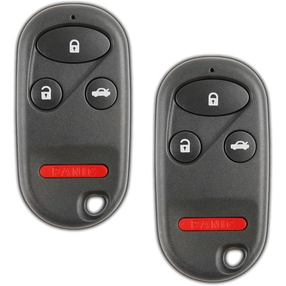 2X Key Fob Replacement for 1998 1999 2001 2002 2003 Honda Accord Acura TL Remote, 4-Button KOBUTAH2T, Programming Guide Included