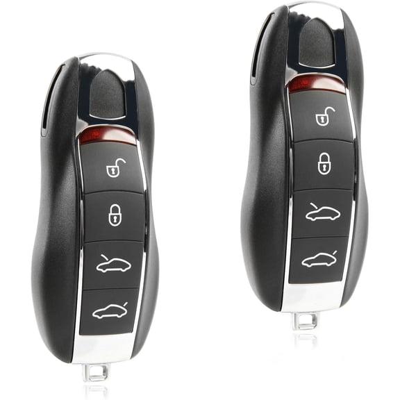 2X Keyless Entry Remote Car Key Fob 4-Button Replacement for Porsche 911 Boxter Cayenne Cayman Macan Panamera (KR55WK50138, 7PP-959-753-BQ, 315 Mhz) Two