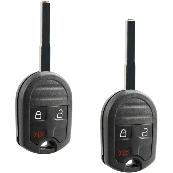2X Keyless Entry Remote Car Key Fob Replacement Control for 2015 2016 2017 2018 2019 Ford Fiesta Transit Connect 3-Button Remote Head Key (CWTWB1U793)