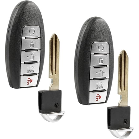 2X Keyless Entry Remote Car Key Fob Replacement Control for 2019 2020 2021 2022 2023 Nissan Altima Versa Sentra 5-Button Smart Key (KR5TXN4)