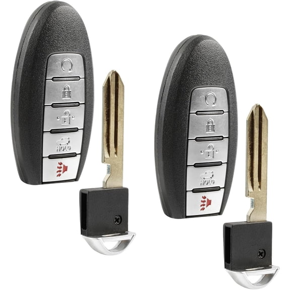 2X Keyless Entry Remote Car Key Fob Replacement Control for 2019 2020 2021 2022 2023 Nissan Altima Versa Sentra 5-Button Smart Key (KR5TXN4)