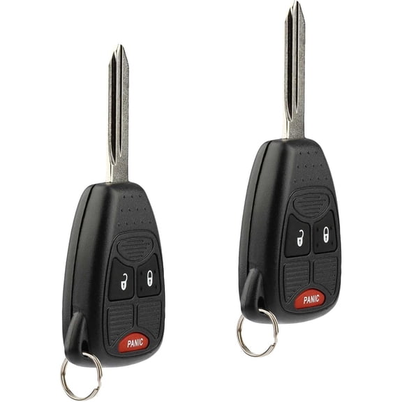 2X Keyless Entry Remote Key Fob 3btn for Wrangler Ram Durango Magnum Nitro Caliber Patriot Compass Aspen PT Cruiser