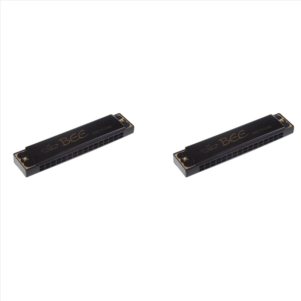 2X Kids Children Musical Instrument 32 Holes Metal Bee Harmonica Mouth ...