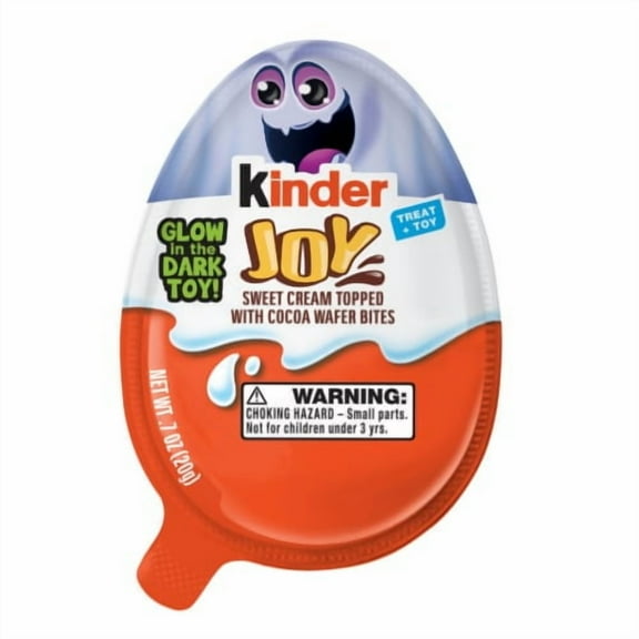 2X-Kinder Joy Eggs Halloween Kids Party Favors Sweet Cream And Chocolatey Wafers - 0.7 oz