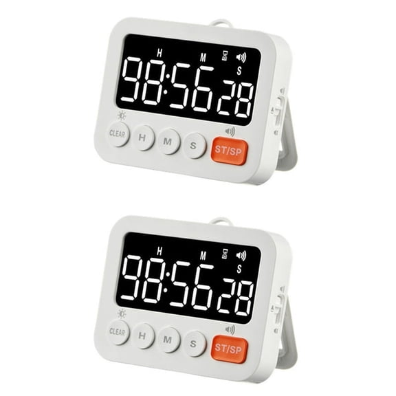 2X Kitchen Digital Manual Countdown Cooking Cooking Shower Study Stopwatch Kitchen Gadget