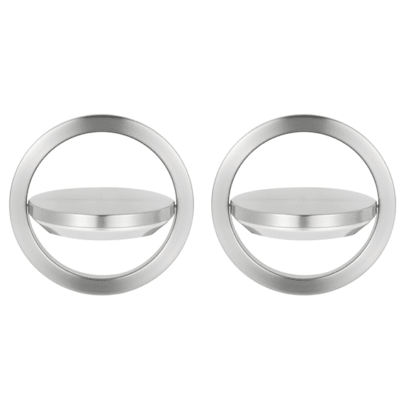 2X Kitchen Flap Lid Stainless Steel Flush Recessed Built-in Balance Flap Cover Trash Bin Garbage Can Trash Lid