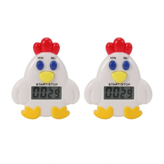 2X Kitchen LCD Digital 99 Minute 59 SEC Countdown Clip Hen Alarm Tool