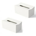 2X Kitchen Tissue Box Cover Napkin Holder for Paper Towels Box for
