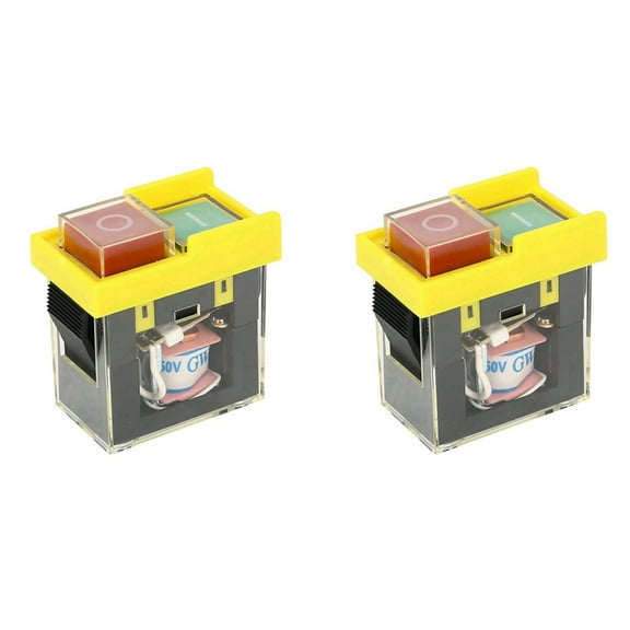 2X Kjd6 5E4 250V 6A Universal Switch: Electromagnetic Waterproof, Against Power Outage Tool Switch, Button