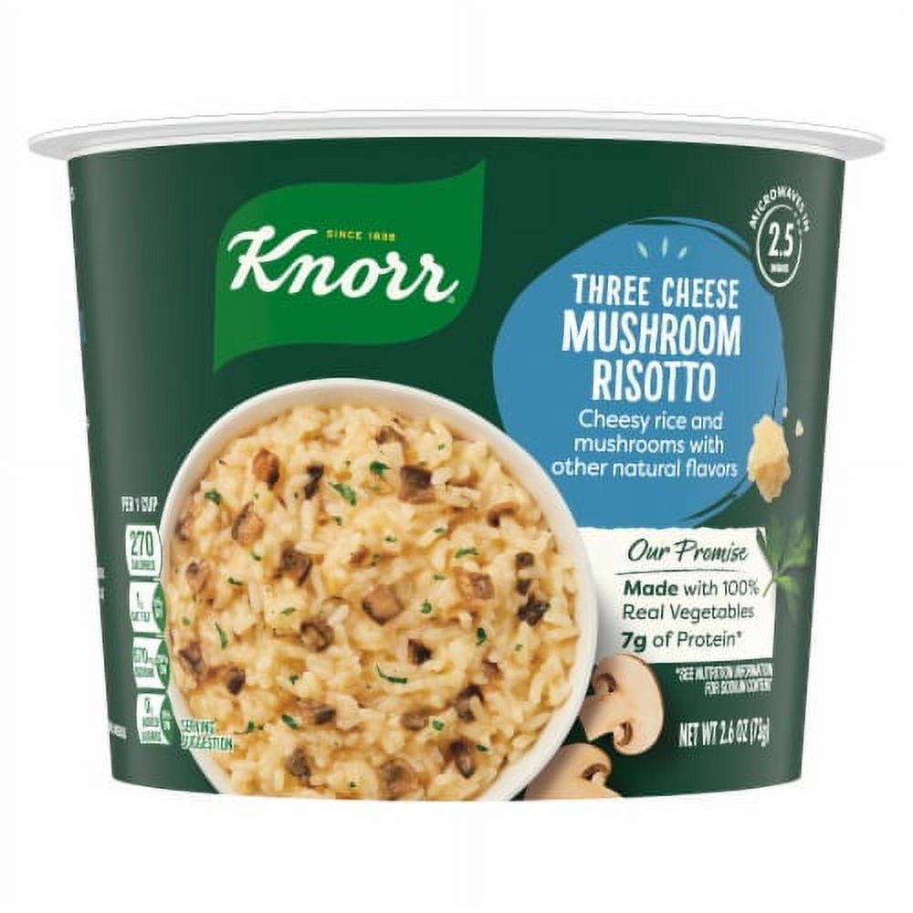 2X-Knorr 3 Cheese Mushroom Risotto Rice Cup - 2.6 oz