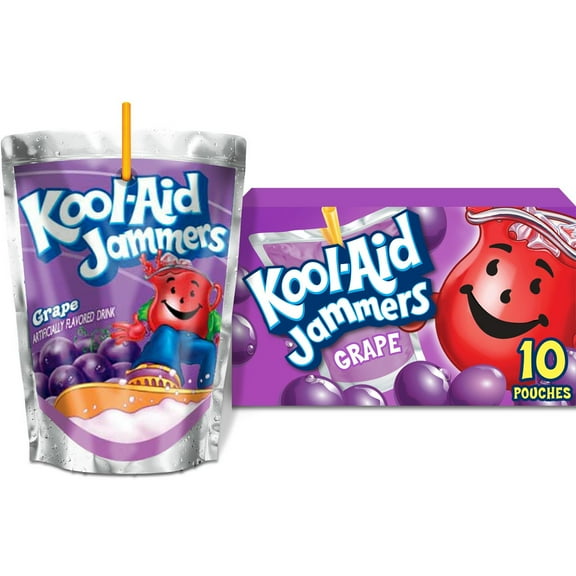 2X - Kool-Aid Jammers Grape Juice Drinks - 10pk/6 fl oz Pouches