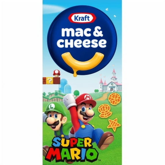 2X - Kraft Mac & Cheese Macaroni and Cheese Dinner with Super Mario Power-Up Pasta Shapes