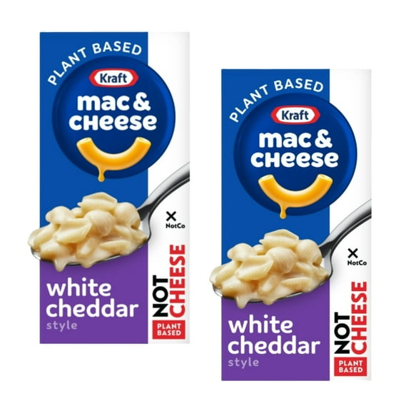 Kraft NotCo White Cheddar Style Plant Based Mac & Cheese, 6 oz Box (2 pack)