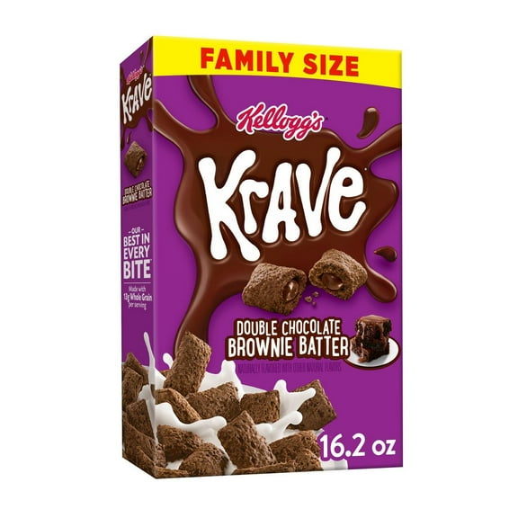 2X - Krave Double Chocolate Brownie Batter Cereal - 16.2oz - Kellogg's