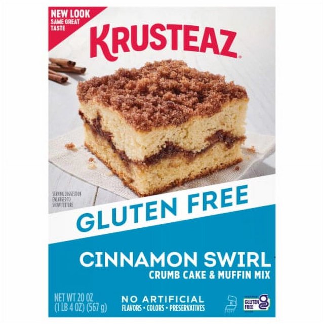 2X Krusteaz Gluten Free Cinnamon Crumb Cake Mix